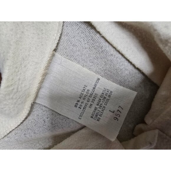 Vintage 70s Cream Boho Prairie Night Gown House Dress Bell Sleeve - Picture 6 of 14